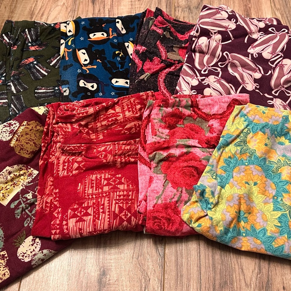 LuLaRoe Women's Leggings Assorted-Colors 9 pairs for $28- one size